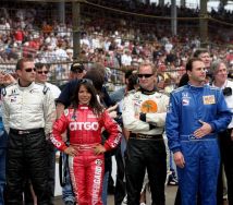 Milka at her historic Indy 500
